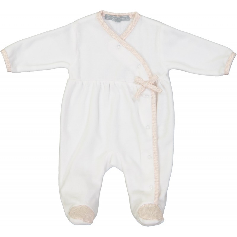 Pyjama paula ecru lurex saumon - Caramel au sucre