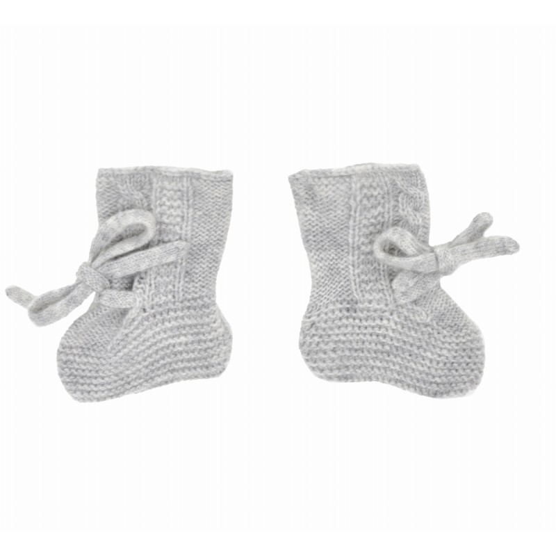 Chaussons genes gris - Caramel au sucre