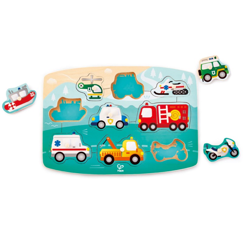 Puzzle à boutons secours - Hape