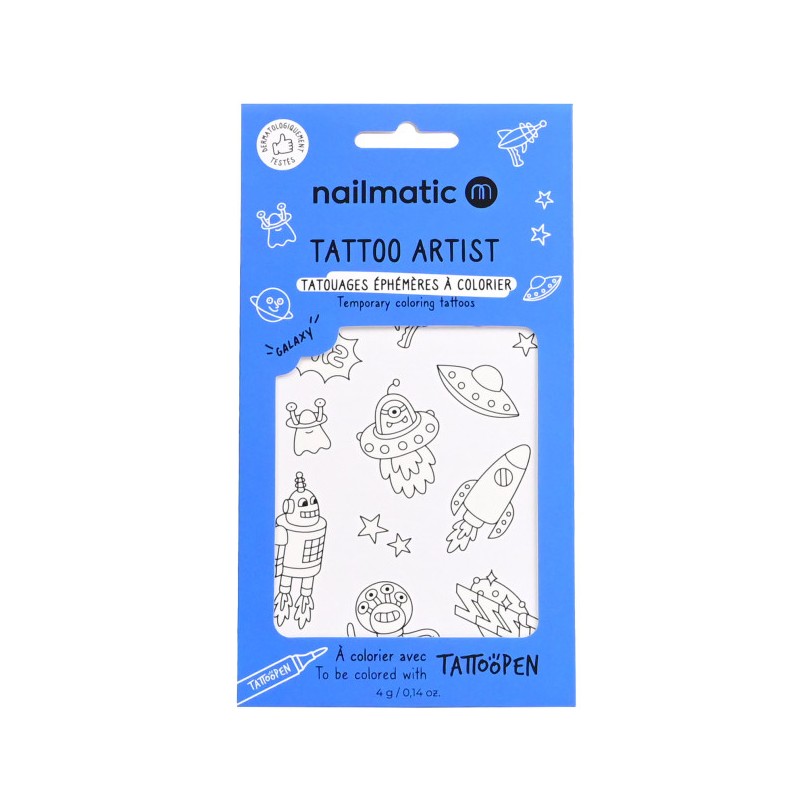 Tatouages ephemeres galaxy - Nailmatic kids