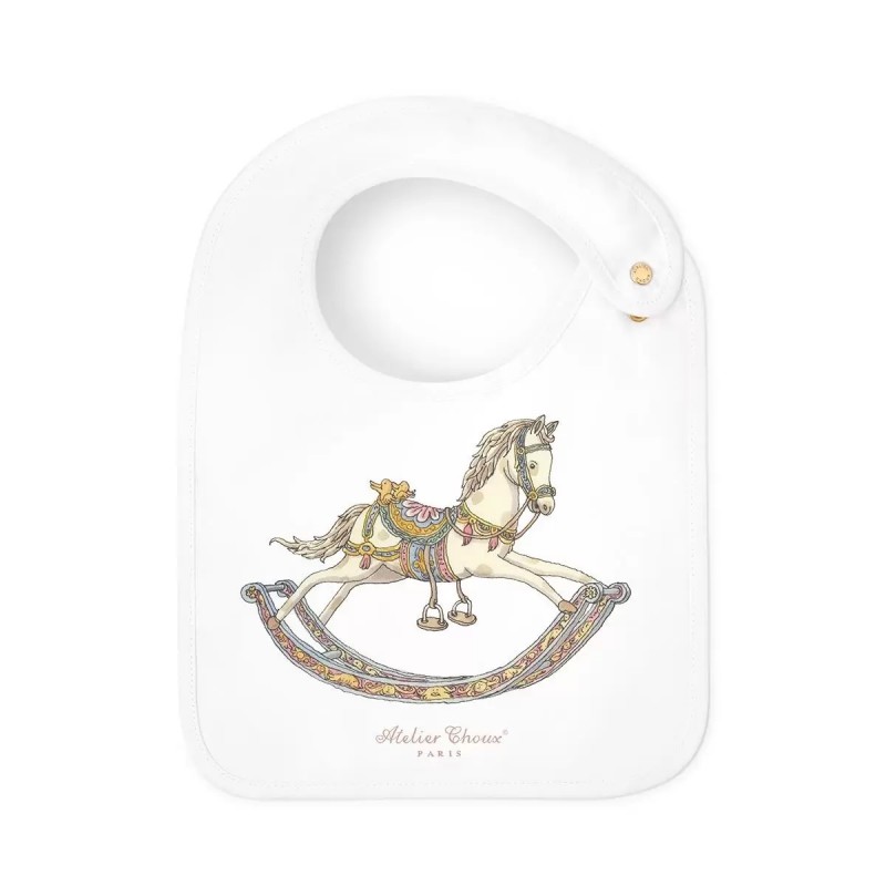 Bavoir satin rocking horse - Atelier choux