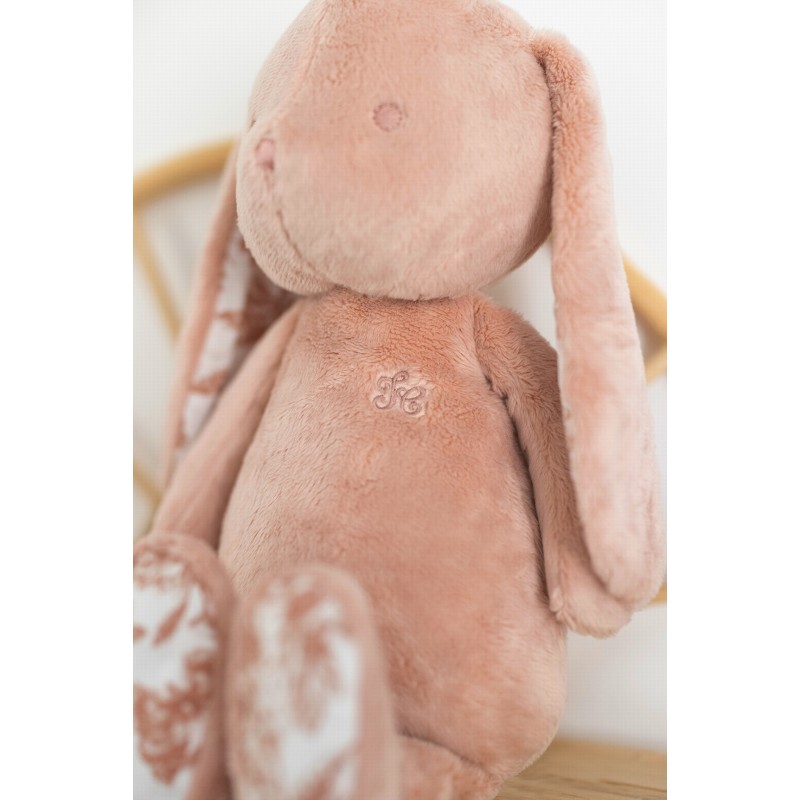 Lapin rose 25 cm toile de jouy - Tartine et chocolat