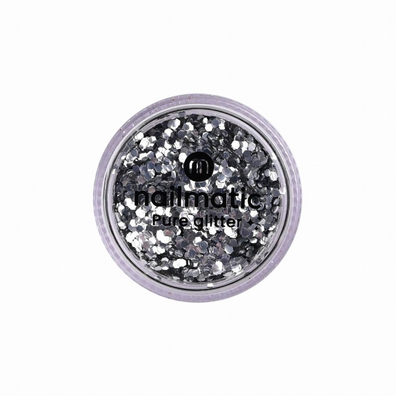 Grosses paillettes argent - Nailmatic kids