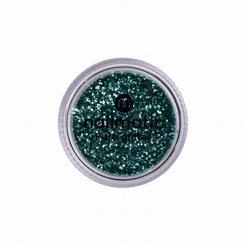 Paillettes turquoise moyennes - Nailmatic kids