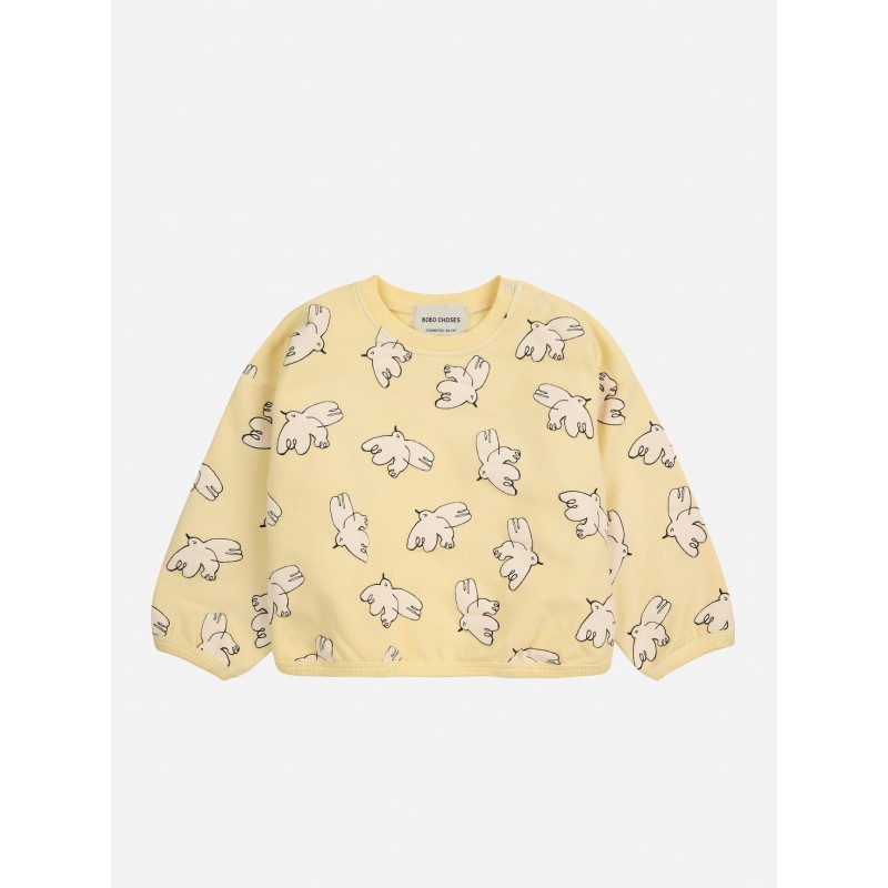 Sweatshirt baby bird freedom - Bobo choses