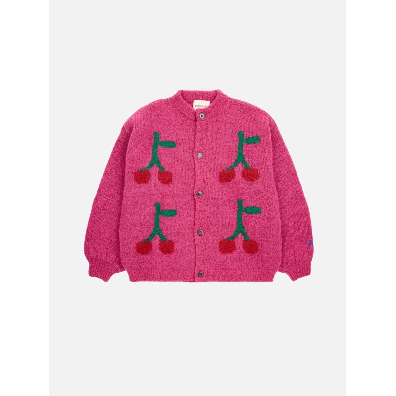 Cardigan cherry intarsia - Bobo choses