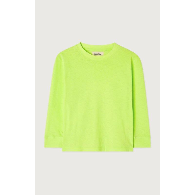 T-shirt gami ml jaune fluo - American vintage