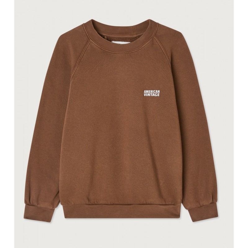 Sweat-shirt marron glace - American vintage