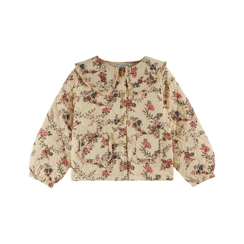 Veste quiltee brodee orchid - Emile et ida