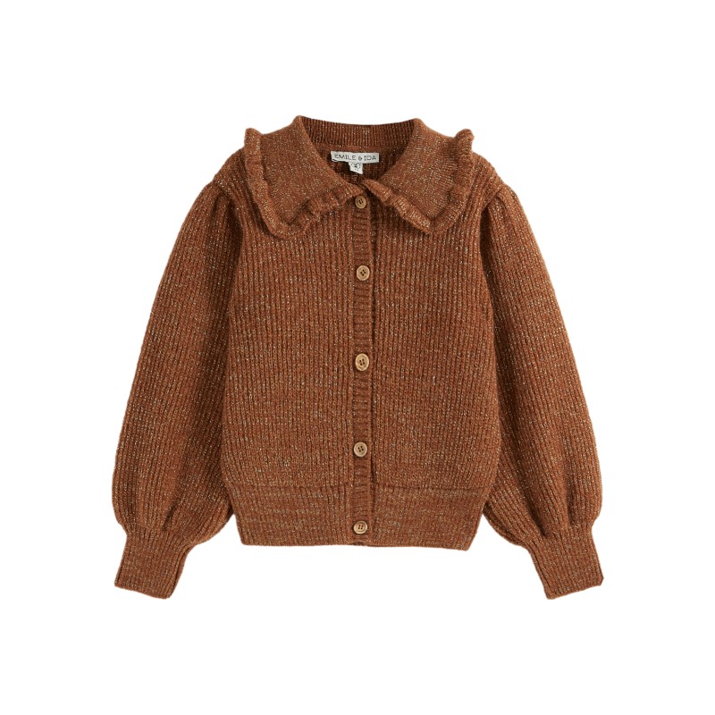 Cardigan col volante choco - Emile et ida