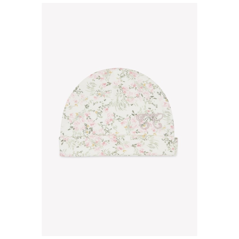 Bonnet fleuris rose pale - Tartine et chocolat