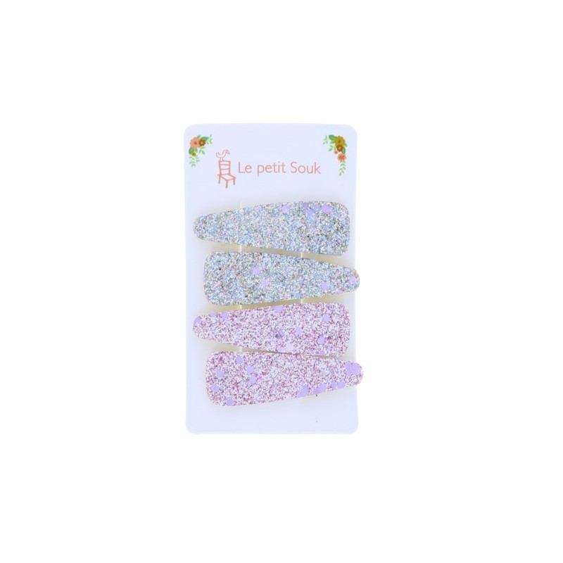 Barrettes strass x4 - Le petit souk