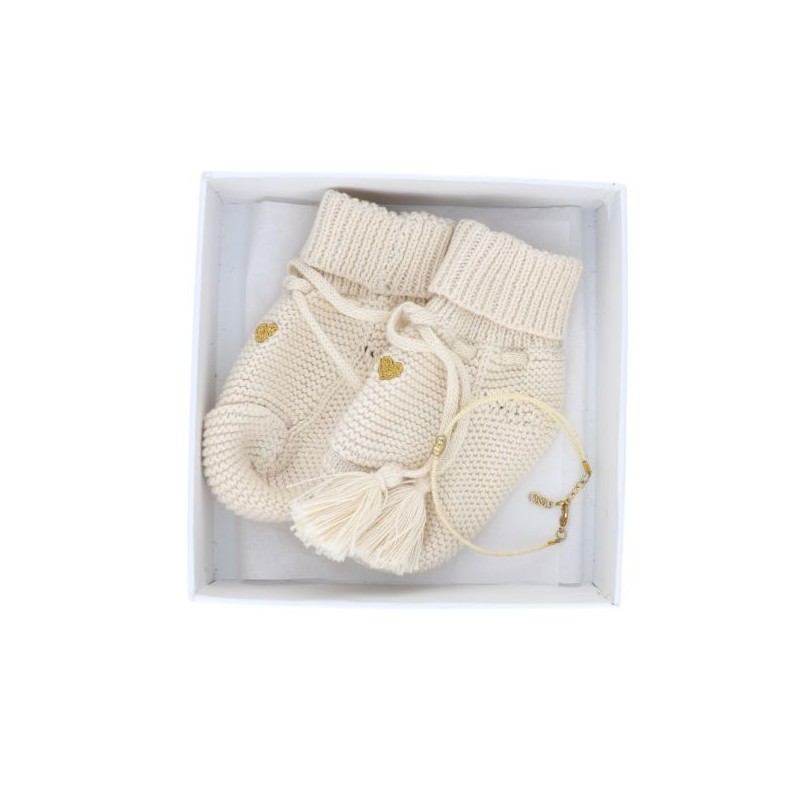 Coffret naissance chaussons - Le petit souk