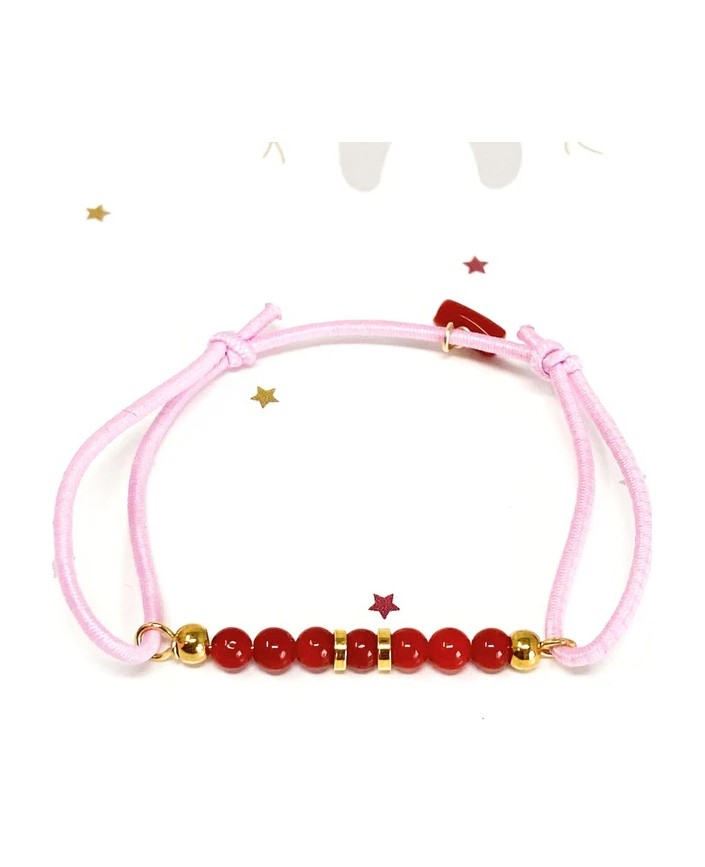 Bracelet rose bebe corail - Coralivia