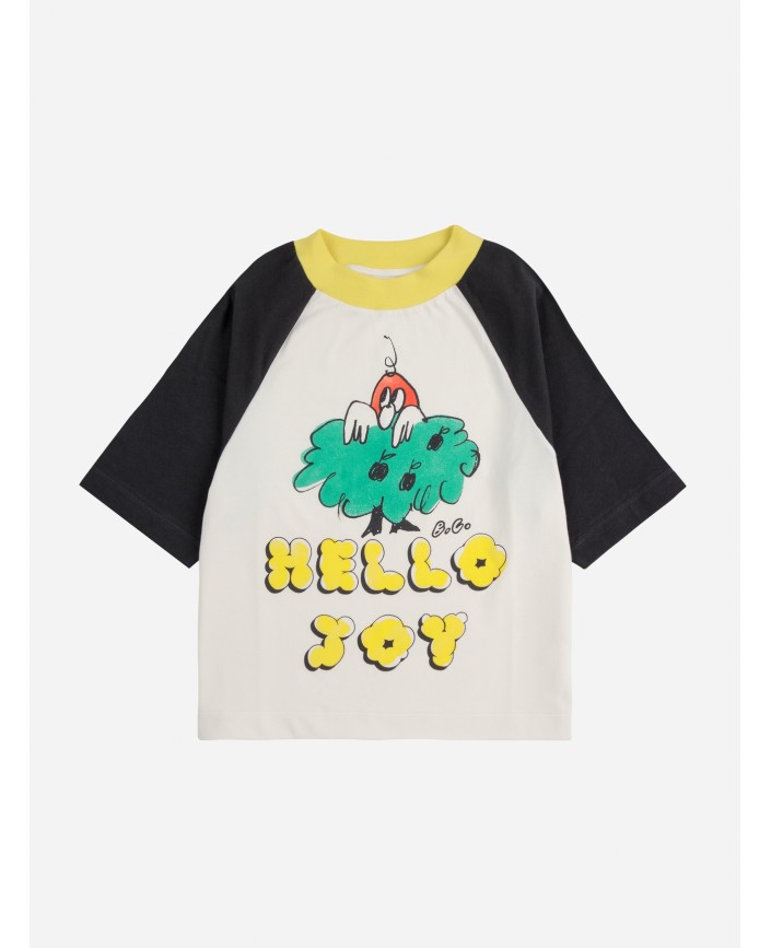 T-shirt hello joy ranglan - Bobo choses