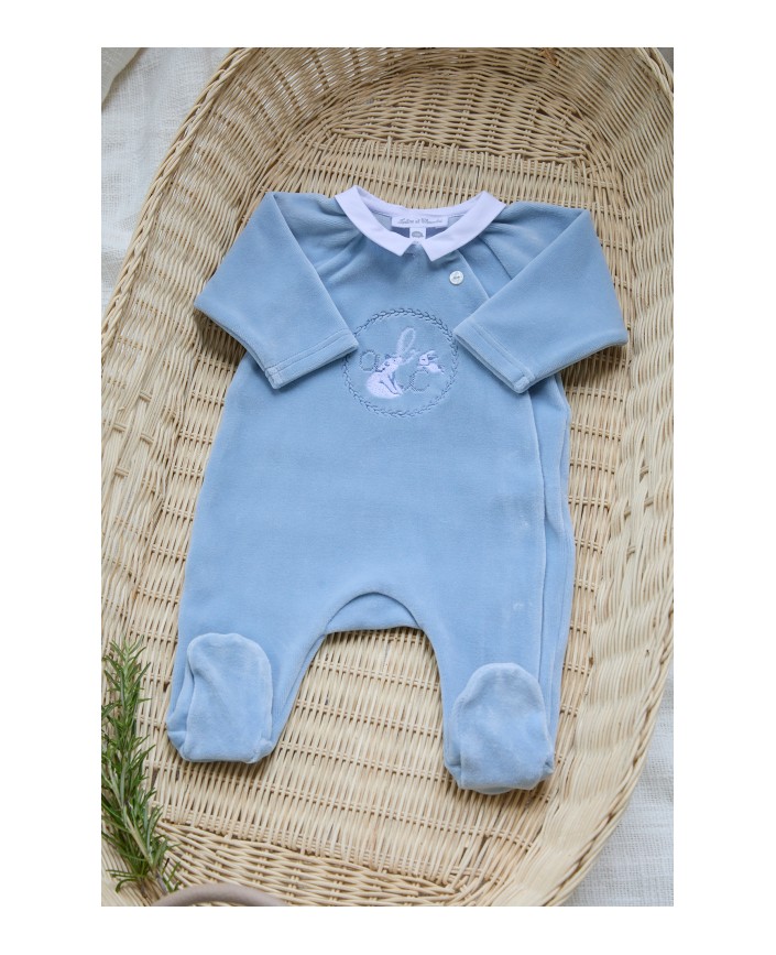 Pyjama9 abc bleuet clair - Tartine et chocolat