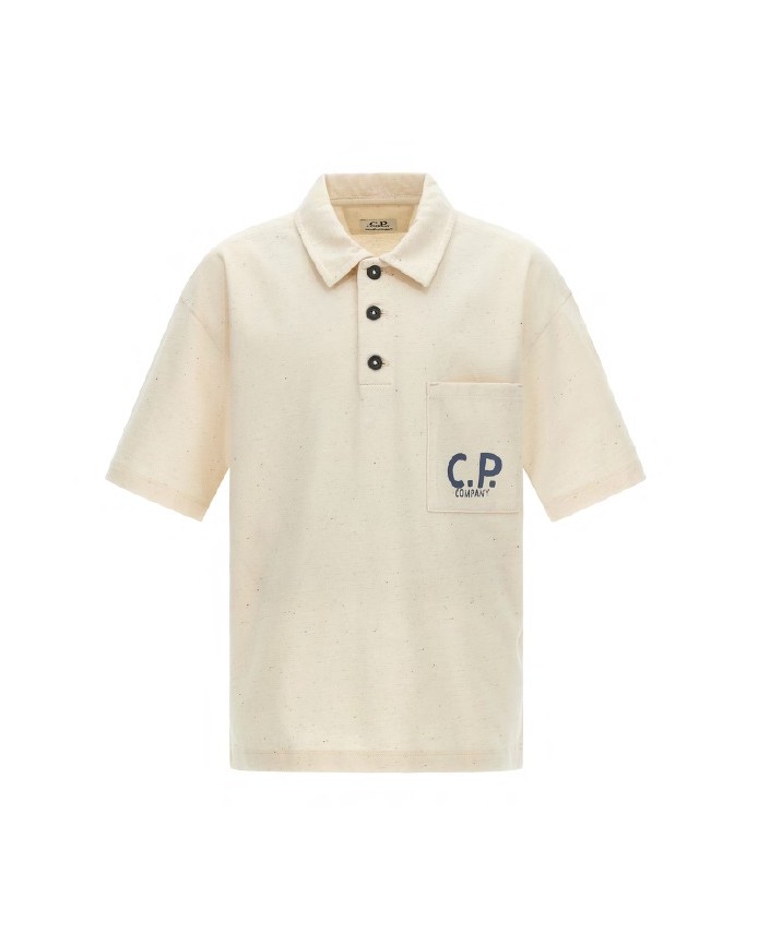 Polo 2 boutons logo cp company - Cp company