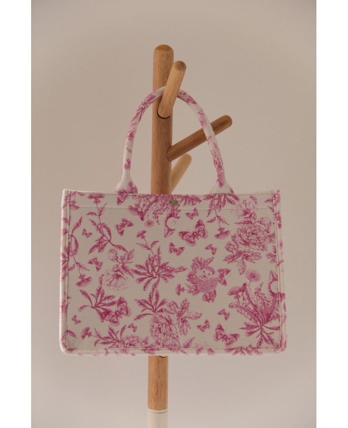 Cabas rose vif petit modele - Tartine et chocolat