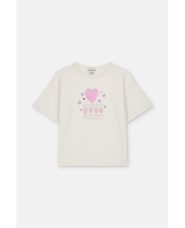 T-shirt dylan coconut amor - We are kids